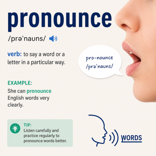 pronounce